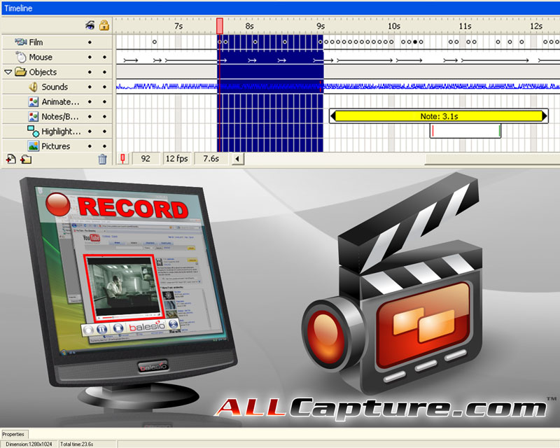 Screenshot vom Programm: ALLCapture Enterprise